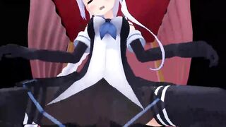 【SEX-MMD】Umikaze Cowgirl【No sound】【R-18】