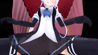 【SEX-MMD】Umikaze Cowgirl【No sound】【R-18】