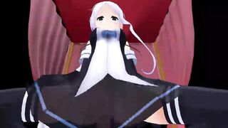 【SEX-MMD】Umikaze Cowgirl【No sound】【R-18】