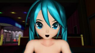 【SEX-MMD】Crime type Miku PDA - Couch Cowgirl【R-18】