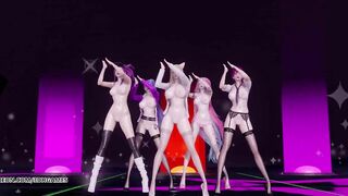 [MMD] CHUNG HA - Snapping Hot Naked Kpop Dance Ahri Akali Kaisa Evelynn Seraphine KDA 4K 60FPS