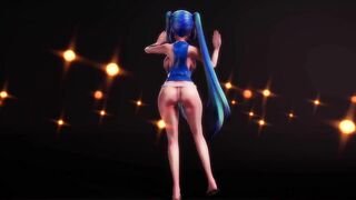 mmd r18 Festival costume Miku san to Tougen Renka ray 3d hentai