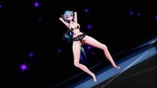 mmd r18 Miku Shorts Middle waisted Balalaika Normal Bikini Topless 3d hentai