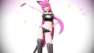 【MMD】(Back) Cat Luka Girls【R-18】