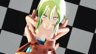 【MMD】Cakeface - GUMI & Miku【R-18】