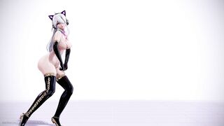 【MMD R-18 SEX DANCE】HAKU HOT BLACK SUIT DELICIOUS TASTY ASS DANCING HOT PLAY [BY] Orion DobleDosis