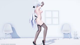 【MMD R-18 SEX DANCE】HAKU HOT BLACK SUIT PERFECT HOT ASS SWEET ABRACADABRA [BY] Orion DobleDosis