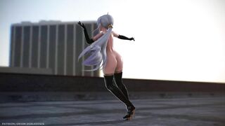 【MMD R-18 SEX DANCE】HAKU HOT SEXY BLACK SUIT HOT ASS SWEET PLEASURE HIBANA [BY] Orion DobleDosis