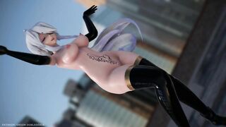 【MMD R-18 SEX DANCE】HAKU HOT SEXY BLACK SUIT HOT ASS SWEET PLEASURE HIBANA [BY] Orion DobleDosis