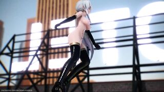 【MMD R-18 SEX DANCE】HAKU HOT SEXY BLACK SUIT HOT ASS SWEET PLEASURE HIBANA [BY] Orion DobleDosis