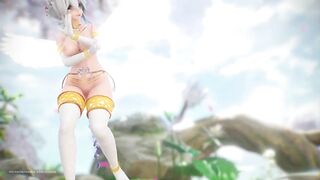 【MMD R-18 SEX DANCE】HAKU HOT ANGEL SEXY PERFECT ASS KIMIIRO NI SOMARU PERFECT [BY] Orion DobleDosis