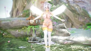 【MMD R-18 SEX DANCE】HAKU HOT ANGEL SEXY PERFECT ASS KIMIIRO NI SOMARU PERFECT [BY] Orion DobleDosis