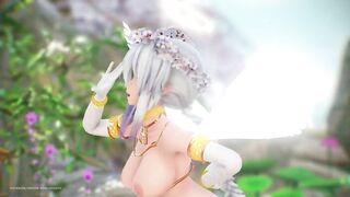 【MMD R-18 SEX DANCE】HAKU HOT ANGEL SEXY PERFECT ASS KIMIIRO NI SOMARU PERFECT [BY] Orion DobleDosis