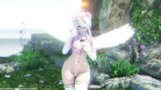 【MMD R-18 SEX DANCE】HAKU HOT ANGEL PERFECT DELICIOUS ASS OUT OF GRAVITY DANCE [BY] Orion DobleDosis