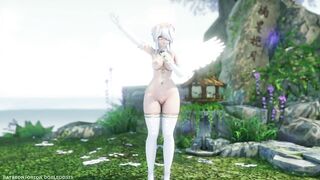 【MMD R-18 SEX DANCE】HAKU HOT ANGEL PERFECT DELICIOUS ASS OUT OF GRAVITY DANCE [BY] Orion DobleDosis