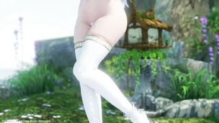 【MMD R-18 SEX DANCE】HAKU HOT ANGEL PERFECT DELICIOUS ASS OUT OF GRAVITY DANCE [BY] Orion DobleDosis