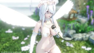 【MMD R-18 SEX DANCE】HAKU HOT ANGEL PERFECT DELICIOUS ASS OUT OF GRAVITY DANCE [BY] Orion DobleDosis