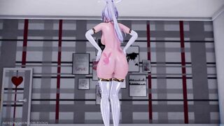 【MMD R-18 SEX DANCE】HAKU BUNNY HOT DANCE TASTY HOT ASS DANCING SHAKE IT [BY] Orion DobleDosis