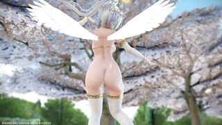 【MMD R-18 SEX DANCE】HAKU SEXY ANGEL PERFECT TASTY BUTTOCKS DEEP BLUE TOWN [BY] Orion DobleDosis