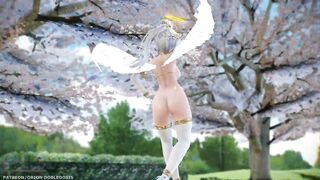 【MMD R-18 SEX DANCE】HAKU SEXY ANGEL PERFECT TASTY BUTTOCKS DEEP BLUE TOWN [BY] Orion DobleDosis