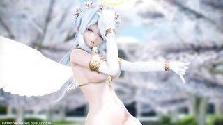 【MMD R-18 SEX DANCE】HAKU SEXY ANGEL PERFECT TASTY BUTTOCKS DEEP BLUE TOWN [BY] Orion DobleDosis