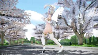 【MMD R-18 SEX DANCE】HAKU SEXY ANGEL PERFECT TASTY BUTTOCKS DEEP BLUE TOWN [BY] Orion DobleDosis