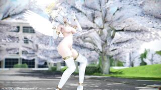 【MMD R-18 SEX DANCE】HAKU SEXY ANGEL PERFECT TASTY BUTTOCKS DEEP BLUE TOWN [BY] Orion DobleDosis