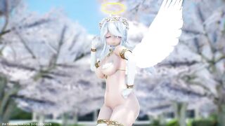 【MMD R-18 SEX DANCE】HAKU SEXY ANGEL PERFECT TASTY BUTTOCKS DEEP BLUE TOWN [BY] Orion DobleDosis