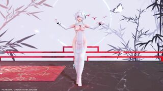 【MMD R-18 SEX DANCE】HAKU HOT CHINA PRINCESS PERFECT TASTY ASS TOUGEN RENKA [BY] Orion DobleDosis
