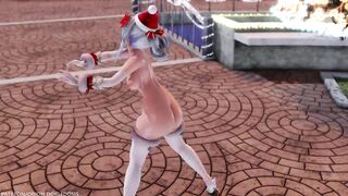 【MMD R-18 SEX DANCE】HAKU HOT CHRISTMAS HOT TASTY ASS DANCE MARINE DREAMIN [BY] Orion DobleDosis