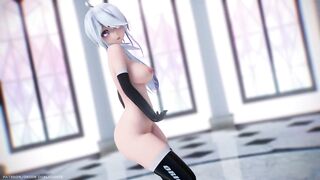 【MMD R-18 SEX DANCE】HAKU HOT BLACK SUIT HOT TASTY ASS HOT DANCING SOMETHING [BY] Orion DobleDosis