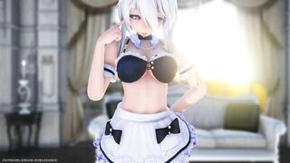 【MMD R-18 SEX DANCE】HAKU HOT MAID DELICIOUS HOT ASS PERFECT DESTINATION [BY] Orion DobleDosis