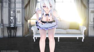 【MMD R-18 SEX DANCE】HAKU HOT MAID DELICIOUS HOT ASS PERFECT DESTINATION [BY] Orion DobleDosis