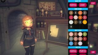 Poke Abby GamePlay choice of clothes and hairstyles for Abby