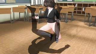 3D HENTAI Schoolgirl fucks her teacher's cock