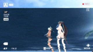 【MMD】KanColle Yamato & Musashi - Kiss me【R-18】