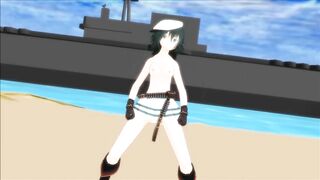 【MMD】KanColle Dark Sea Adventure - Kiso Kaiji【R-18】