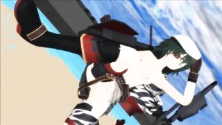 【MMD】KanColle Dark Sea Adventure - Kiso Kaiji【R-18】