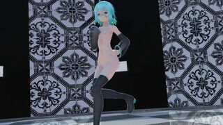 【MMD】Short-haired Miku-san - Lamb【R-18】