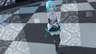 【MMD】Short-haired Miku-san - Lamb【R-18】