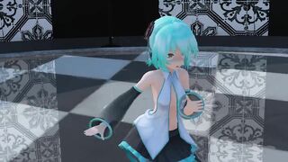 【MMD】Short-haired Miku-san - Lamb【R-18】