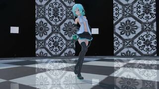 【MMD】Short-haired Miku-san - Lamb【R-18】