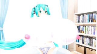 Imbapovi - Miku Breast Expansion with Balloon Blowing