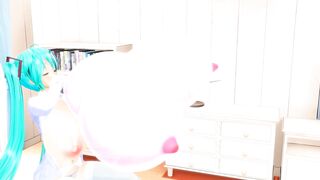 Imbapovi - Miku Breast Expansion with Balloon Blowing