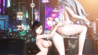 【MMD R-18 SEX DANCE】hot nightclub yummy sweet intense lesbian pleasure yummy [CREDIT BY] ABF_MMD