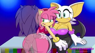 Rouge The Bat Gets Cucked By Amy Rose