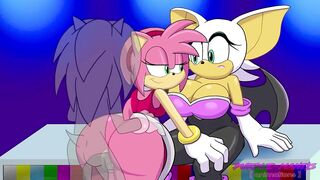 Rouge The Bat Gets Cucked By Amy Rose