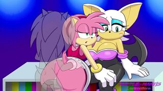 Rouge The Bat Gets Cucked By Amy Rose