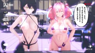 【MMD R-18 SEX DANCE】BALTIMORE, BREMERTON sweet tasty tits hot asses [CREDIT BY] yoru-sameon