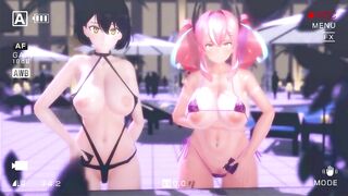 【MMD R-18 SEX DANCE】BALTIMORE, BREMERTON sweet tasty tits hot asses [CREDIT BY] yoru-sameon